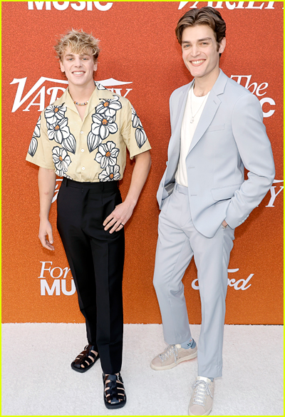 Jack and James Wright on the carpet at the Variety Power of Young Hollywood event
