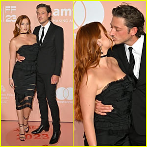 Bella Thorne & Fiancé Mark Emms Couple Up at amfAR Gala Venezia 2023