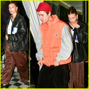 Justin & Hailey Bieber Enjoy a Night Out After Their Fifth Anniversary Celebrations