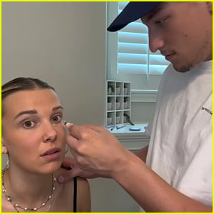Millie Bobby Brown's Fiancé Jake Bongiovi Does Her Makeup In Cute New Video - Watch Now!