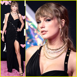 Taylor Swift Arrives on MTV VMAs 2023 Pink Carpet As Most Nominated Artist