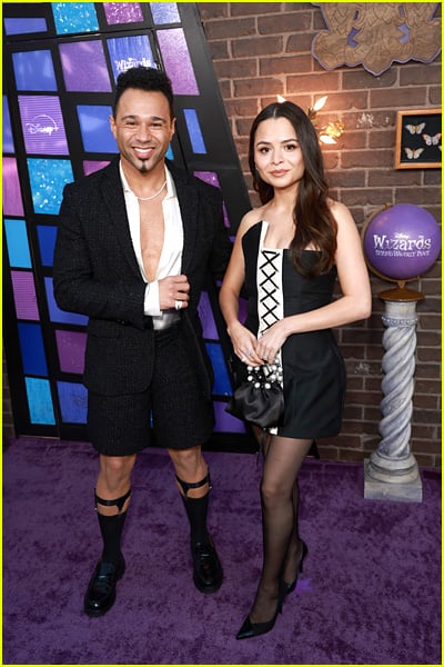 Corbin Bleu and Sasha Clements at the Wizards Beyond Waverly Place premiere